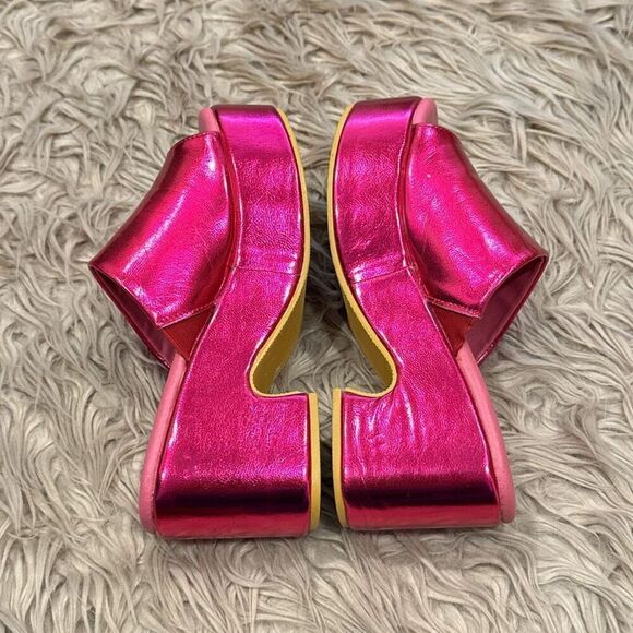 Matisse for Anthropologie metallic pink platform heels size 7 - Picture 2 of 9